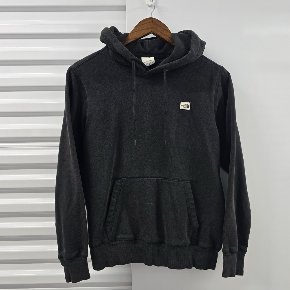 The North Face Womens Heritage Patch Pullover Hoodie Black Small NF0A52ZY